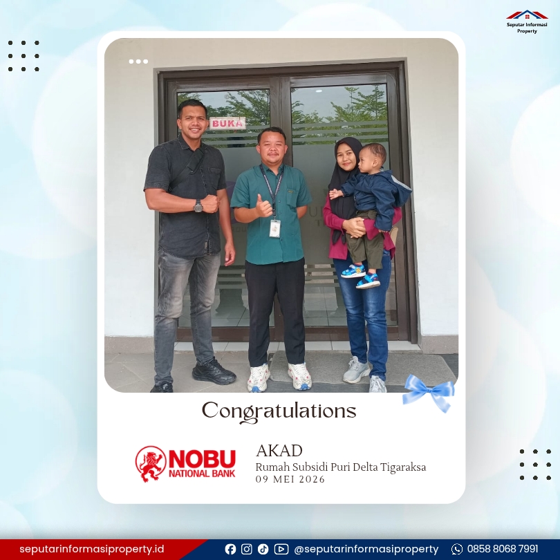 Akad KPR bersama Bank Nobu