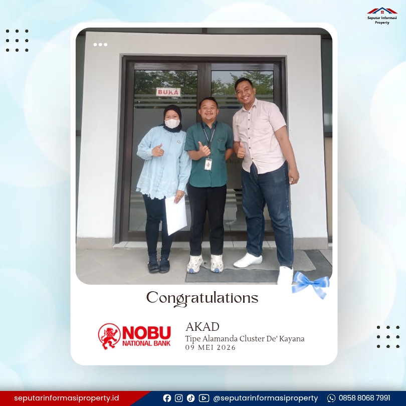 Akad KPR bersama Bank Nobu